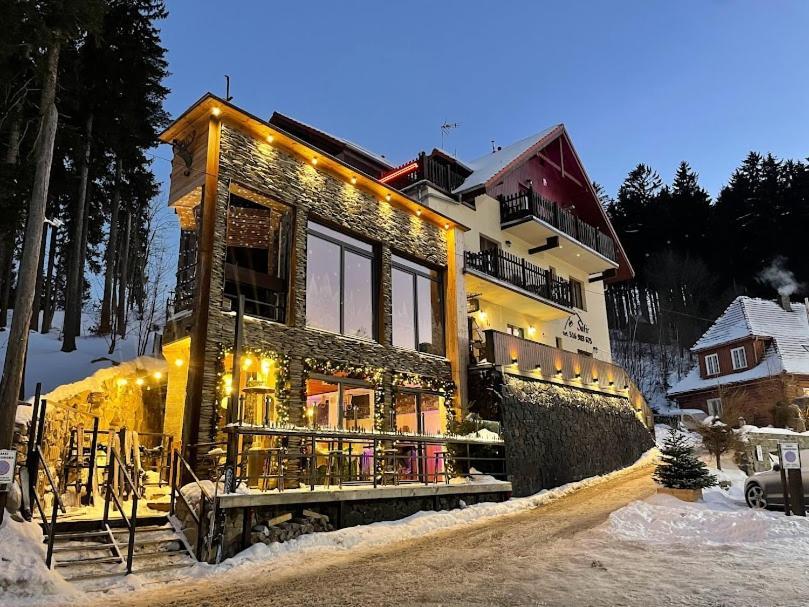 卡尔帕奇Safir Przy Samym Wyciagu住宿加早餐旅馆 外观 照片